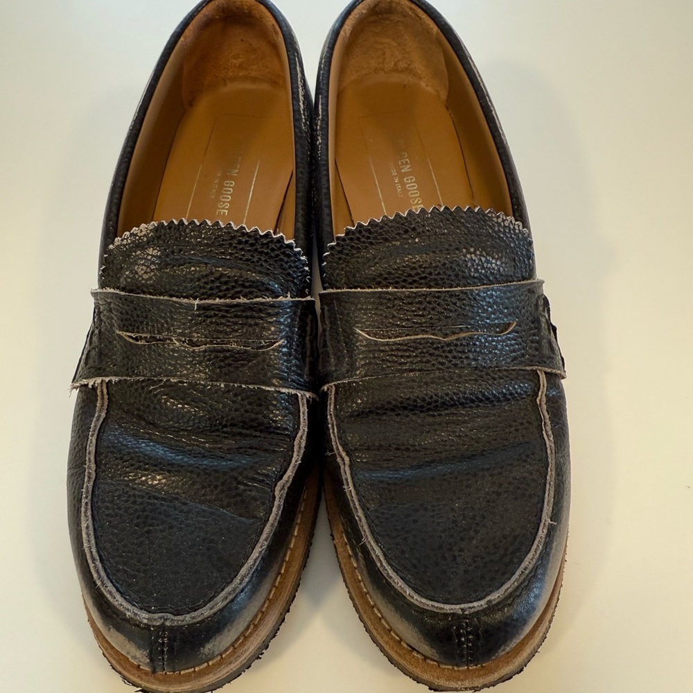 Golden Goose Dark Brown Leather Loafers